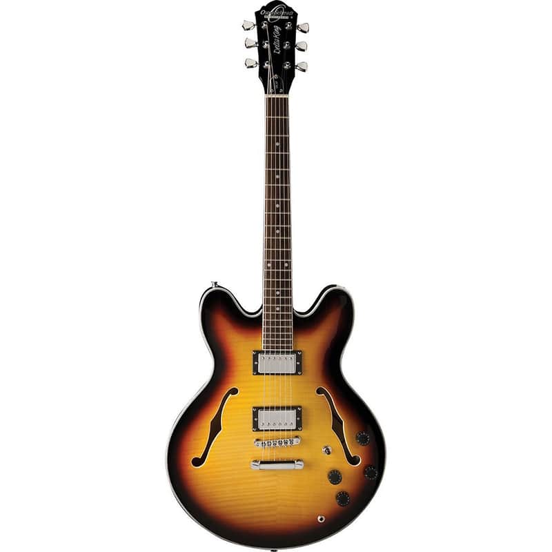 Oscar Schmidt OE30-TS Semi-Hollow Tobacco Sunburst | Reverb