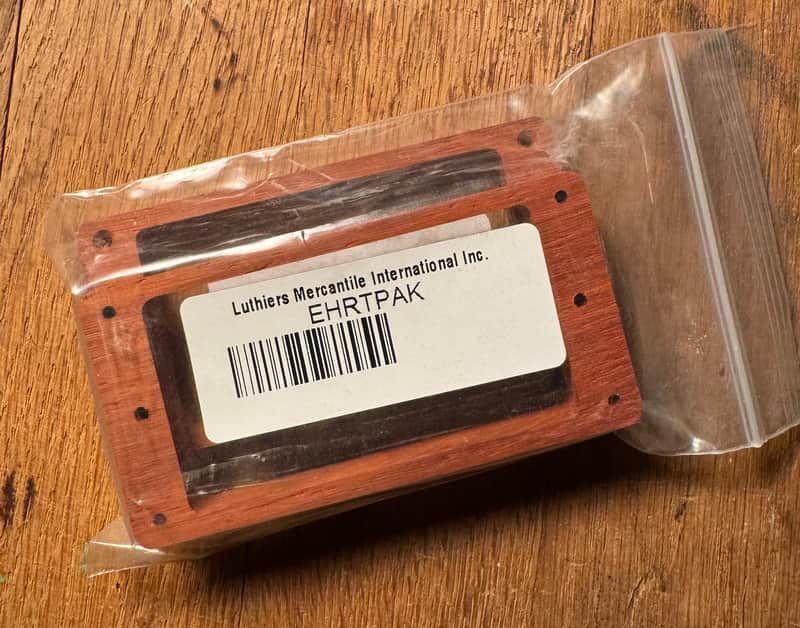 Luthiers Merchantile EHRTPAK - NOS - Padauk Tall Humbucker Pickup Ring - 1 Pair image 1