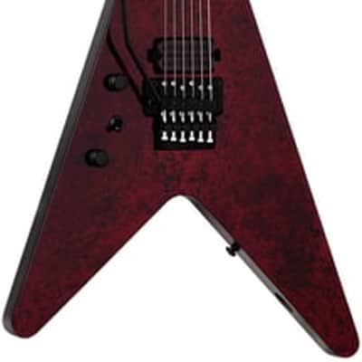 Schecter V-1 Floyd Rose Apocalypse Red Reign Left-handed image 1
