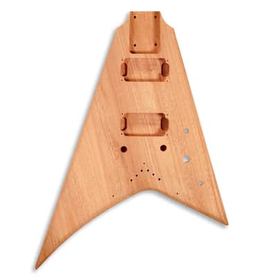 Unfinished DIY Electric Guitar Kit for Flying V Style Guitar image 2
