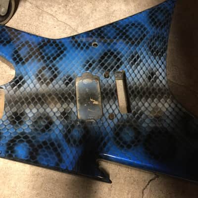 Bc Rich Vintage USA Ironbird 80's Blue Snake Skin image 1