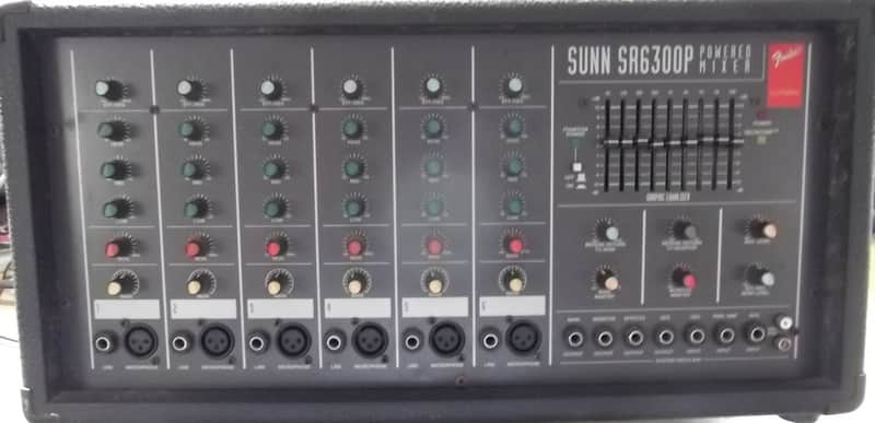 Fender Sunn SR6300P 300W 6 Ch. Stereo Powered Mixer - Made In USA image 1