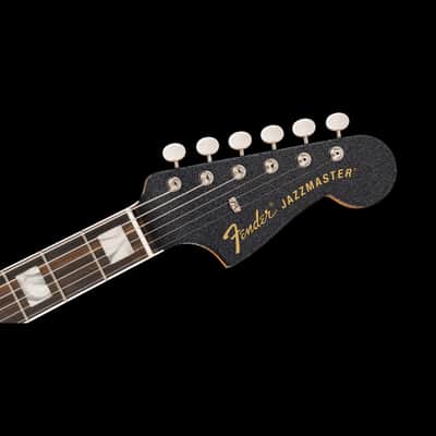Fender Limited Edition Gold Foil Jazzmaster Black Sparkle With Gig Bag image 4