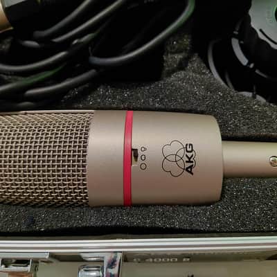 AKG C4000B Multi-Pattern Condenser Microphone 2000s - Satin Nickel Plated image 2