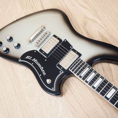 2015 Bilt El Hombre Deluxe Electric Guitar Silverburst Lollar Imperials Ebony Fretboard w/ohc image 8