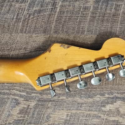 MyDream Partcaster Custom Built - Heavy Relic Sunburst SRV image 8