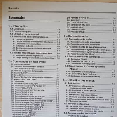 Owner's Manual In Italian for TASCAM DA-98 D.A.T TEAC Professional Division 1996 image 2