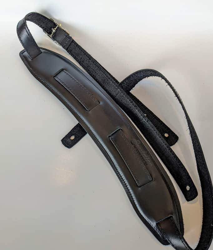 Souldier Straps Black Leather Saddle Strap, 3/4" image 1