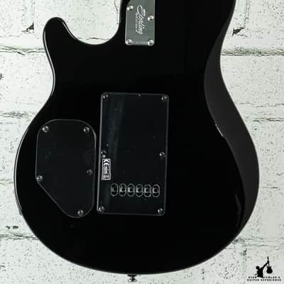 Sterling By Music Man Axis Flame Maple Electric Guitar - Trans Black (#7839) image 4