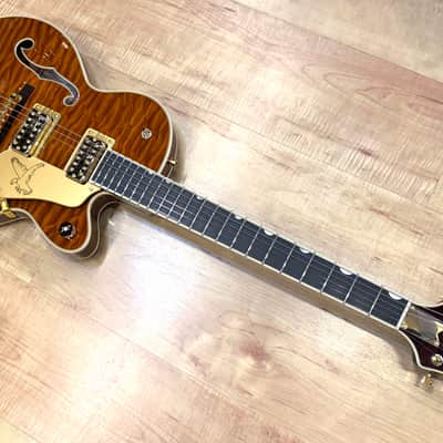 Gretsch Limited Edition Falcon Center Block Jr. with Bigsby Quilted Maple Top 2025 - Roundup Orange image 7