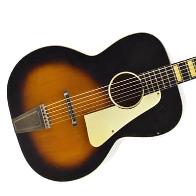 Vintage 1950s Kay L1648 5160 Acoustic Guitar - Brown Sunburst image 2