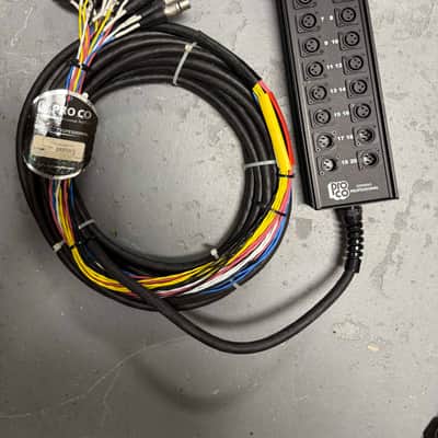 Pro Co SMA1604FBX-50 SMA Series 16x4 Stage Snake with XLR Returns - 50 foot image 1