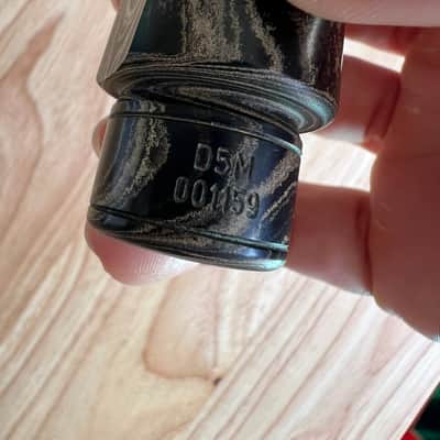D’Addario  D5M Select Jazz Marble Alto Saxophone Mouthpiece & Rovner Ligature image 5
