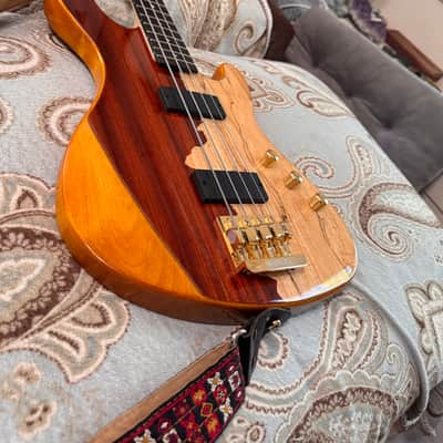Cort Jeff Berlin Rithimic Bass w GATOR CASE Alder/Spalted Maple-Padouk Top Bartolini pickups image 2