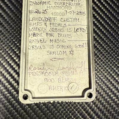 Landgraff Dynamic Overdrive Pedal 1999 - 2015 Signed by Roselyn Landgraff, hand painted Swirl image 21