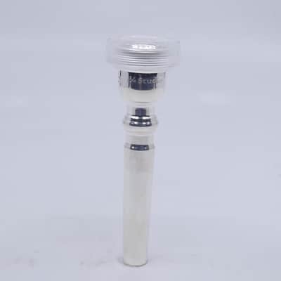 ACB 1.25BC Trumpet Mouthpiece with a Clear Acrylic Rim - Silver/Acrylic image 1