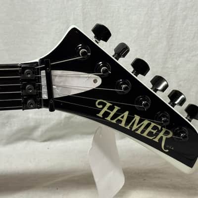 Hamer USA Firebird II 2 Guitar with Case 1980s - White image 7