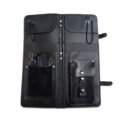Ahead Handmade Leather Stick Bag in Black image 2