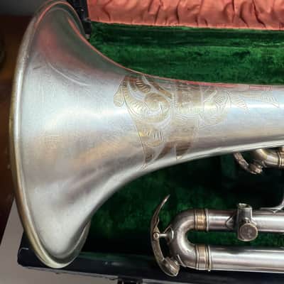 True Tone  Buescher C14 Virtuoso Cornet " 1912 - Silver Plated image 11