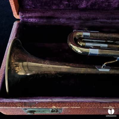 Extra early 40`s F.E Olds Ambassador Los Angeles Hubbard Morgan gamonbrass trumpet image 9