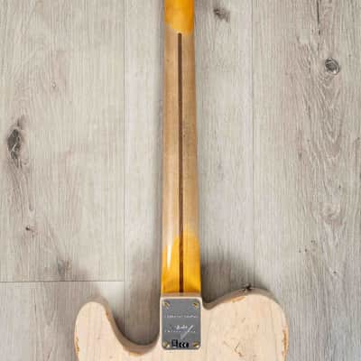 Mint Fender Custom Shop S23 Limited Edition 1950 Double Esquire Heavy Relic Guitar, Aged White Blonde image 6