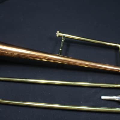 A Conn Shooting Stars Director Model 18 H Tri Color Trombone in Original Case # 8 TR image 7