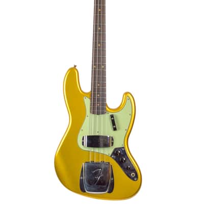 2024 Fender Custom Shop Time Machine Collection '63 Jazz Bass Journeyman Aged Aztec Gold image 7