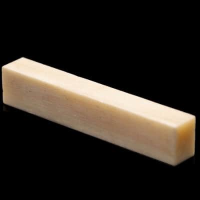 Tone Ninja Genuine Bone Nut Blank, Unbleached 5/16" thick NUT-NU26 image 1