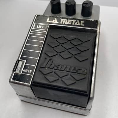 Ibanez LA Metal LM7 1980s - Silver image 2