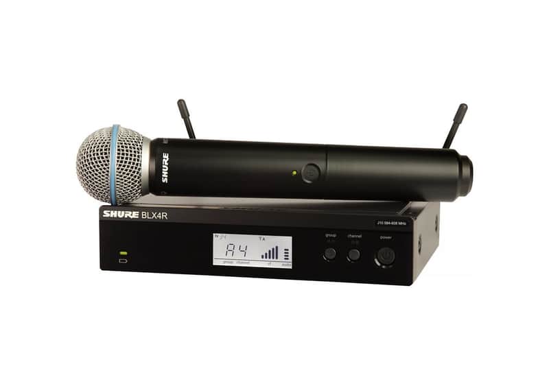 Shure BLX24R/B58-H9 Rackmount Wireless System with Beta 58A Vocal Mic, H9 Band image 1