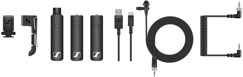 Sennheiser XSW-D Portable ENG Set (Digital Band; 2.4 GHz) Digital Wireless System with XLR Transmitter, MEII-2 Lavalier, and 3.5mm 2019 - Present - Black image 1
