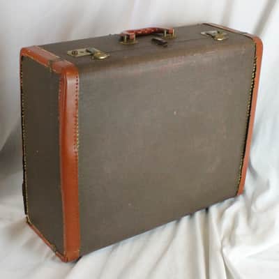 Italian Dark Brown Hard Case for Accordion 20.25" x 16.75" x 7.50" (51.50cm x 42.50cm x 19cm) image 1