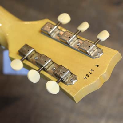 2005 Gibson Custom Shop Les Paul Jr Double Cut 1958 Reissue Electric Guitar TV Yellow VOS + COA OHSC image 21