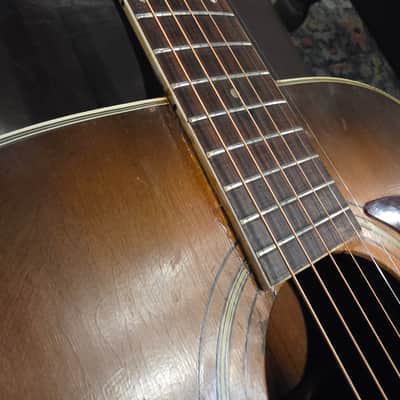 1968 Silvertone 57P633L Jumbo Acoustic Guitar - w/Case image 11