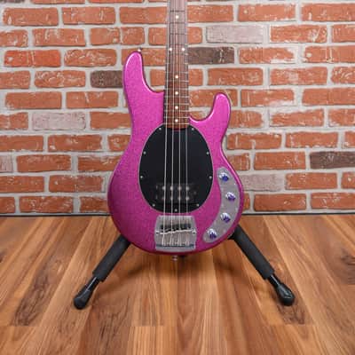 Ernie Ball Music Man Stingray Fuchsia Sparkle 1989 w/Hard Shell Case image 4