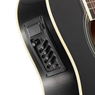 Thinline Cutaway Acoustic Electric Guitar with Gig Bag image 3