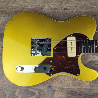 MyDream Partcaster Custom Built - Metallic Gold Lollar P90 50s Wind image 2