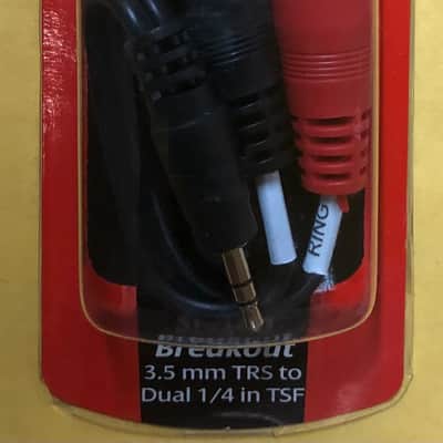 Hosa YMP-137 Stereo Breakout 3.5mm TRS to Dual 1/4" TSF image 2