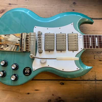 2020 Gibson Captain K. Douglas SG in Inverness Green with hard shell case image 20