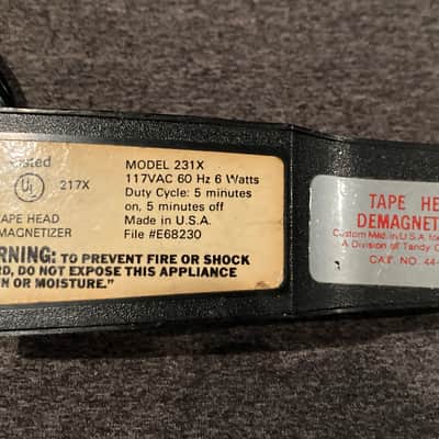 Realistic (Radio Shack) 231X Tape Head Demagnetizer 70's image 4
