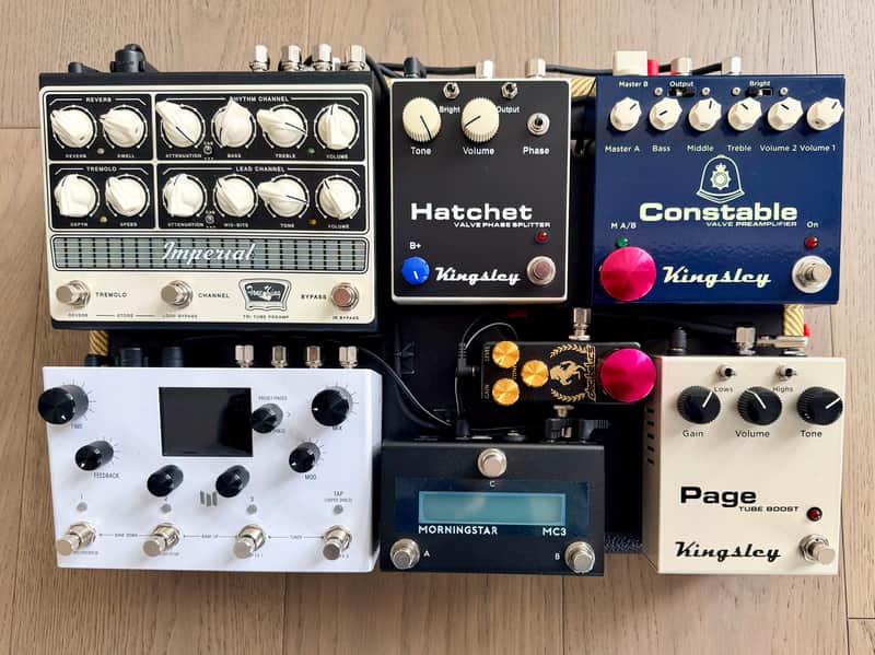FULL STEREO PEDALBOARD… Digital (FoH, Silent, DAW), Full Analog, or a combination of both!