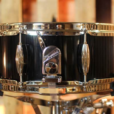 Slingerland 5.5x14 Studio King Del Norte Black Lacquer Snare Drum image 2