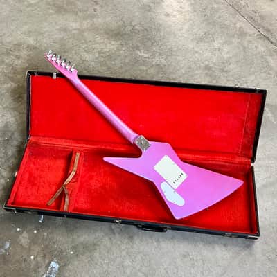 Yamaha EX-1 electric guitar c 1980's explorer Fuchsia original