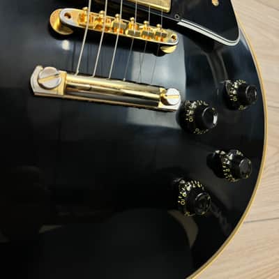 Gibson Custom 1957 Les Paul Custom Reissue VOS Electric Guitar - Ebony 2 Pickup image 5