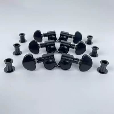 Grover Acoustic and Electric Guitar Tuning Pegs - Black - Double-Sided L3R3 - 10MM image 1