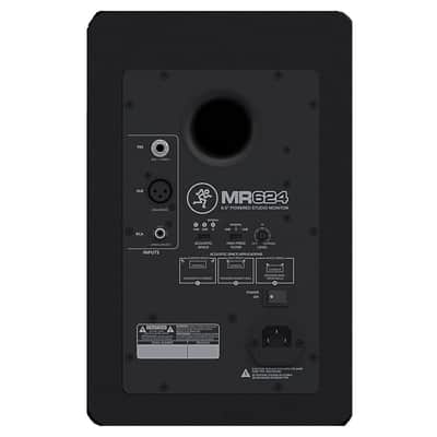 Mackie MR624 6.5-Inch Powered Professional Studio Monitor with Logarithmic Waveguide Design, Ultra-Wide Dispersion, and 1-Inch Silk Dome Tweeter image 4