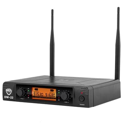 Nady DW-22 LT-HM Dual Digital Wireless System w/Two Lapel Microphones & Two Headset Microphones image 3