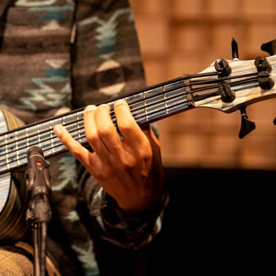 Ortega RUSWB-UB Bamboo Series Solid Bamboo Top & Neck Short Scale 4-String Acoustic-Electric Uke Bass w/Deluxe Gig Bag image 16