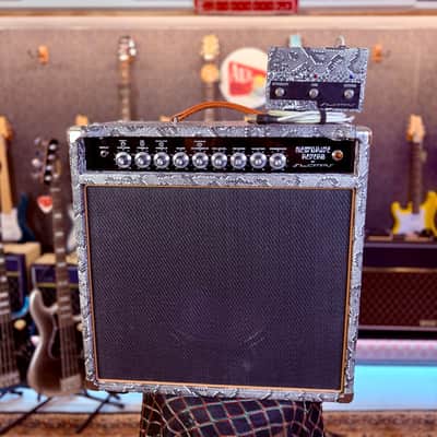SL Amplification New Drive Reverb 50 Watts Combo 1x12” Custom Order (Tube Buffered fx loop) - Snake Skin Custom Tolex image 3
