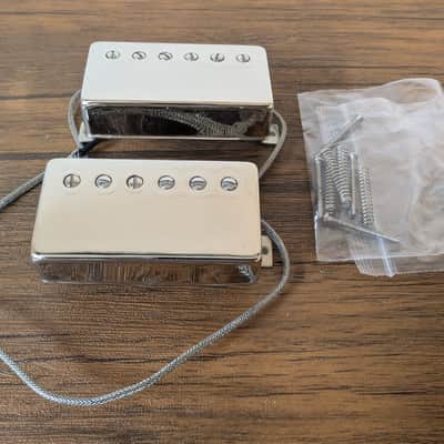 2013 Gibson 57 Classic and 57+ Plus Humbucker Pickup Set Chrome Unused image 1